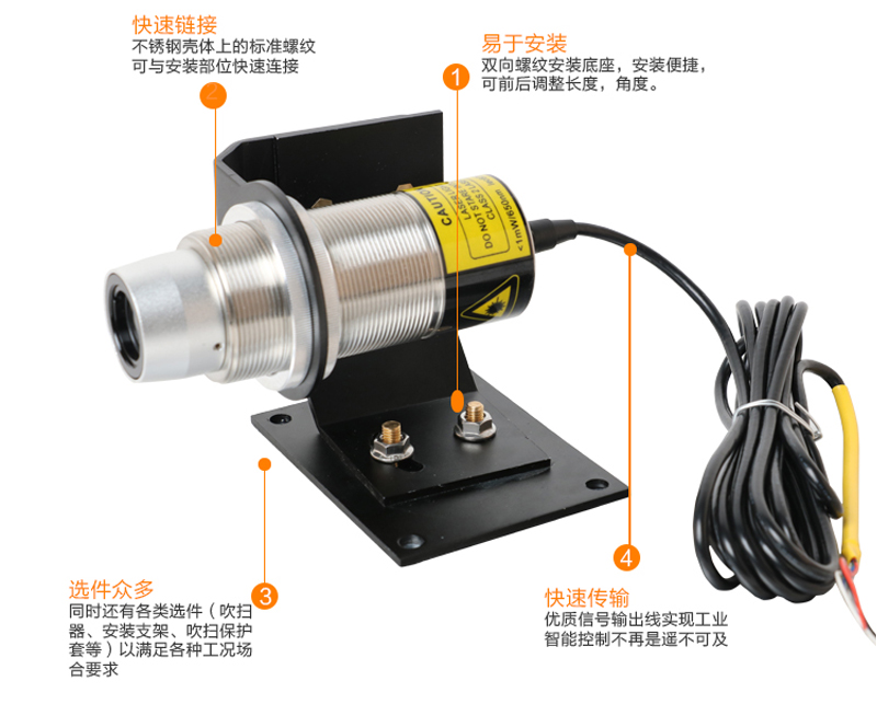 彩名堂MIK-AS-10工业在线式短波红外测温仪产品细节